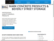 Tablet Screenshot of markconcreteproducts.com